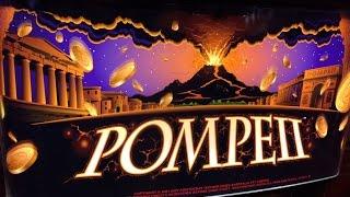 Pompeii Slot Machine Two Bonuses - 5 Symbol Trigger - Big Win - TBT