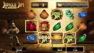Jungle Jim – El Dorado Slot Game Play - by Microgaming