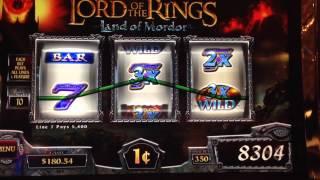 Lord Of The Rings Line Hit On Max Bet