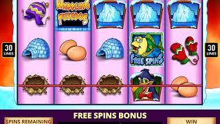 WADDLING TUXEDOS Video Slot Game with a WADDLING TUXEDO FREE SPIN BONUS