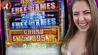 Lady Luck DOMINATES Buffalo Diamond Slot Machine in VEGAS!