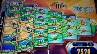 Zeus III Slot Machine Bonus - 10 Free Games with Expanding Wilds - Nice Win