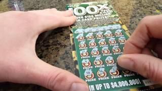 $600 BOOK OF $4,000,000 100X THE CASH $20 SCRATCHCARDS FROM ILLINOIS LOTTERY, PART 5!