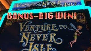 Venture To Never Isle Slot Machine-Bonus-Big Win!