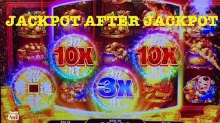 FIRST SPIN JACKPOT AMD THEN 2 MINUTE LATER AGAIN! #choctaw #casino #slots