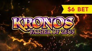 Kronos Father of Zeus Slot - BETTER THAN JACKPOT - $6 Max Bet!