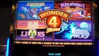 NEW WONDER 4 -- All Four Games -- Wicked Winnings 2, Timber Wolf, 50 Lions, and 5 Dragons