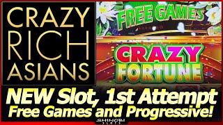 Crazy Rich Asians Slot Machine - NEW Game!  Jackpot Feature and Quadruple Up in Free Spins Bonus