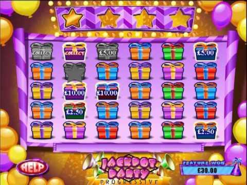£148 Jackpot Party Progressive (148 X STAKE) On Invaders from the Planet Moolah ™