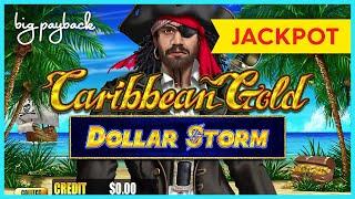 JACKPOT HANDPAY! Dollar Storm Caribbean Gold Slot - $50 MAX BET BONUS!