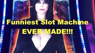 HILARIOUS DEMO PLAY on Elvira Slot Machine with Bonuses and Big Wins!