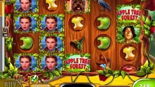WIZARD OF OZ: APPLE TREE FOREST Video Slot Game with an "EPIC WIN" FREE SPIN BONUS