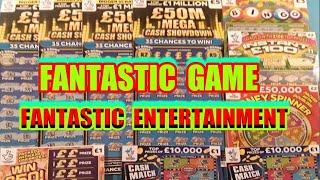 FANTASTIC  GAME & ENTERTAINMENT..£50M Mega Showdown.Rainbow BINGO.MONEY SPINNER.INSTANT £100.WIN £50