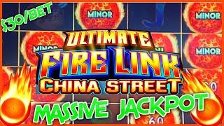 ★ Slots ★HIGH LIMIT Ultimate Fire Link China Street MASSIVE HANDPAY JACKPOT 4 MINORS ★ Slots ★$30 Bo