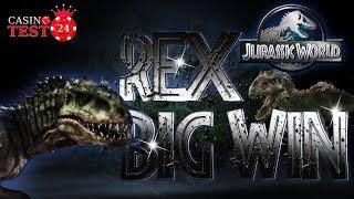 BIG WIN on Jurassic World - Indominus Rex Feature - Microgaming Slot - 1,20€ BET!