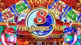 •NEW KONAMI•  Red Fortune Slot Machine MAX BET Bonus | Dragon's Law Twin Fever Slot Bonus Won