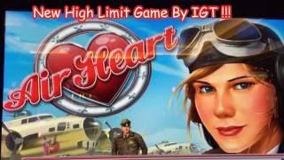 ***NEW GAME BY IGT  *** Air Heart Slot Bonus  !! High Limit !!!