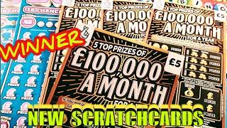 NEW"£100,000 MONTH SCRATCHCARDS...50X CASH..REDHOT BINGO