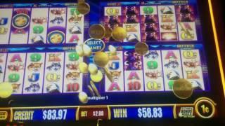 BIG WIN - Buffalo Deluxe Wonder 4 Slot Machine Line Hits Bonus
