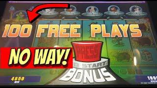 WHAT?  100 FREE GAMES!  Invaders Attack from the Planet Moolah max bet