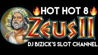 ~$$$ HOT HOT 8 $$$~ ZEUS 2 SLOT MACHINE ~ BIG WHEEL! • DJ BIZICK'S SLOT CHANNEL
