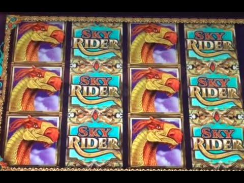 Sky Rider 10 cents machine $9 bet bonus ** SLOT LOVER **