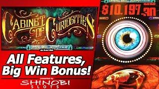 Cabinet of Curiosities Slot - Live Play, Multiple Features and Big Win in New Slot by Everi