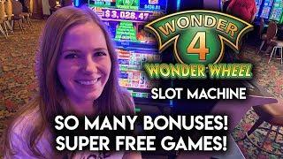 Wonder 4 Buffalo Gold! Pelican Pete and Timberwolf Deluxe! $11/Spin BONUSES!!