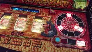 Red Gaming Piggy Bank Fruit Machine £5