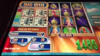 Queen's Knight live slot machine bonus win