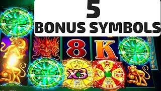 5 Symbol Trigger! Tree of Wealth Slot Machine Bonus & Progressive Picking