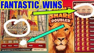 FANTASTIC GAME...FANTASTIC WINS..MONEY KINGDOM..LION DOUBLER..CASHWORD...£100 BONUS SCRATCHCARDS