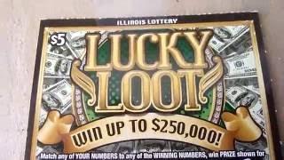Lucky Loot - scratching off a $5 Instant Lottery Ticket