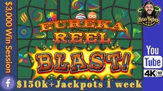 Eureka Reel Blast Lock It Link HUGE Winning Session!