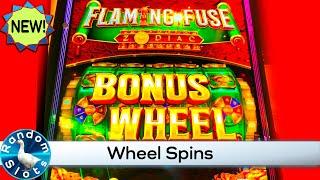 New⋆ Slots ⋆️Flaming Fuse Zodiac Slot Machine Bonuses a