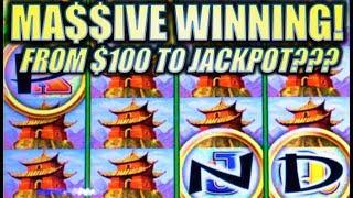 •MASSIVE WINNING! INCREDIBLE RUN!• FROM $100.00 TO JACKPOT!!? WONDER 4 JACKPOTS Slot Machine Bonus