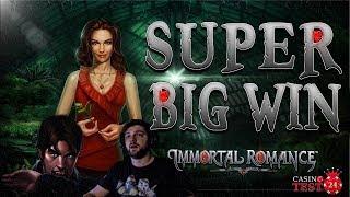 SUPER BIG WIN on Immortal Romance Slot (Microgaming) - Sarah Free Spins - 2,40€ BET!