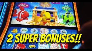 Not 1 but 2 SUPER BONUSES on Goldfish Slot!