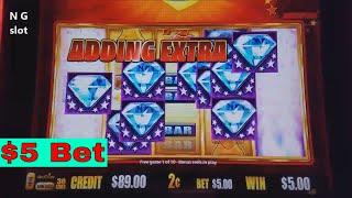 DIAMOND STORM Slot Machine Bonuses Win (Aristocrat Slot) !!! Max Bet Slot Live Play
