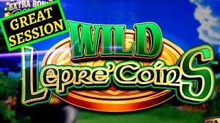 Wonder 4 Tall Fortunes Wild Lepre'Coins Slot Machine BONUS-NICE SESSION | Live Slot Play w/NG Slot