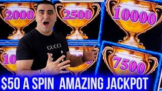High Limit LIGHTNING LINK Big Handpay Jackpot - $50 MAX BET | Wheel Of Fortune Slot HUGE WIN