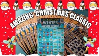 Christmas Scratchcard game ."WINTER WONDERLINES".Merry Millions.."HOLIDAY CASH..CHRISTMAS CLASSIC #1