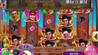 WILLY WONKA VIOLET & MIKE'S GOLDEN TICKET Video Slot Casino Game with a FREE SPIN BONUS