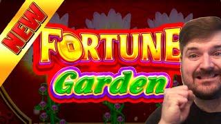 I GOT A FLOWER PRIZE On A $25.00 MAX BET On NEW FORTUNE GARDEN Slot Machine!