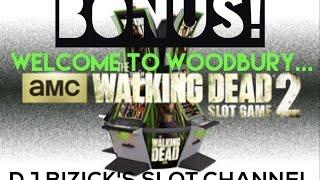 The Walking Dead 2 Slot Machine ~ WELCOME TO WOODBURY ~ FREE SPIN BONUS! • DJ BIZICK'S SLOT CHANNEL