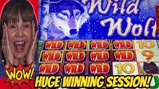 Wild Wolf goes Wild with Massive Winning! Also Super Blast Wheel Spins