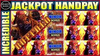 INCREDIBLE JACKPOT HANDPAY WITH 8 SPINS ONLY! HIGH LIMIT BUFFALO LINK SLOT MACHINE