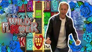 WILD FLOWER BIG WIN -  RED SCATTER BONUS  - OUR BIGGEST WIN ON THIS SLOT FROM CASINODADDY STREAM