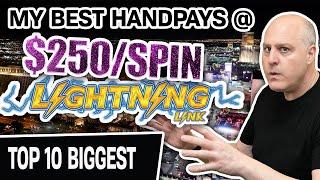 ⋆ Slots ⋆ My 10 MOST MASSIVE JACKPOTS @ $250/Spin ⋆ Slots ⋆ ALL in LAS VEGAS! (ALL on Lightning Link)