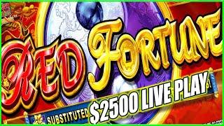 WE PUT $2500 IN OUR FAVORITE SLOT! HIGH LIMIT RED FORTUNE SLOT MACHINE